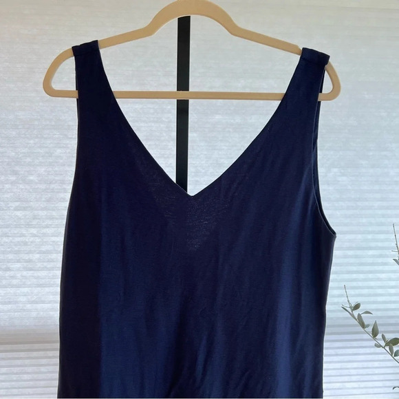 Lunya Cool Short Romper Navy Blue NWT Classic Coastal Lightweight Lounge Resort - Picture 3 of 6